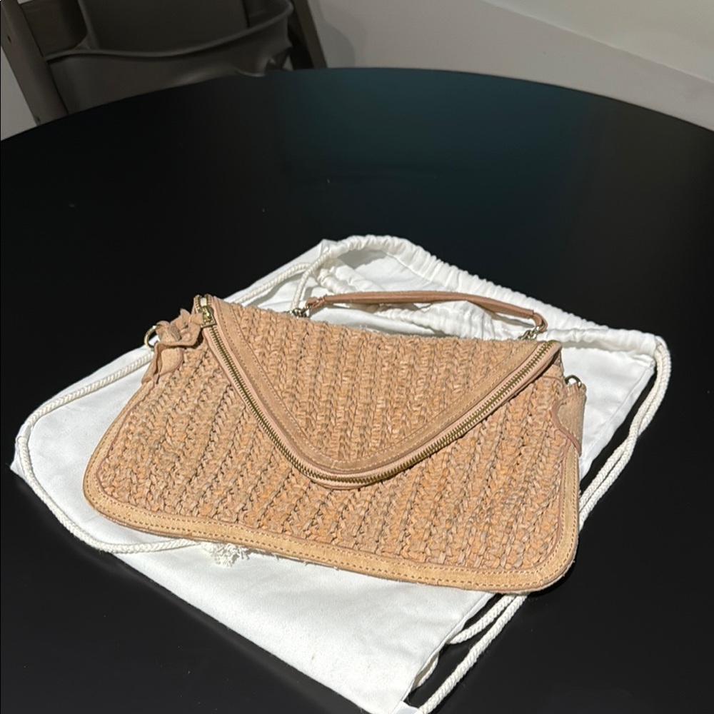 Nude Woven Women's Bag Zara Suede